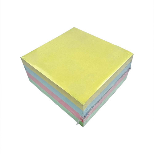 Block de 100 Notas Adhesivas / Post It Cuadrado 76x76 mm Multicolor - E3 - JinXin