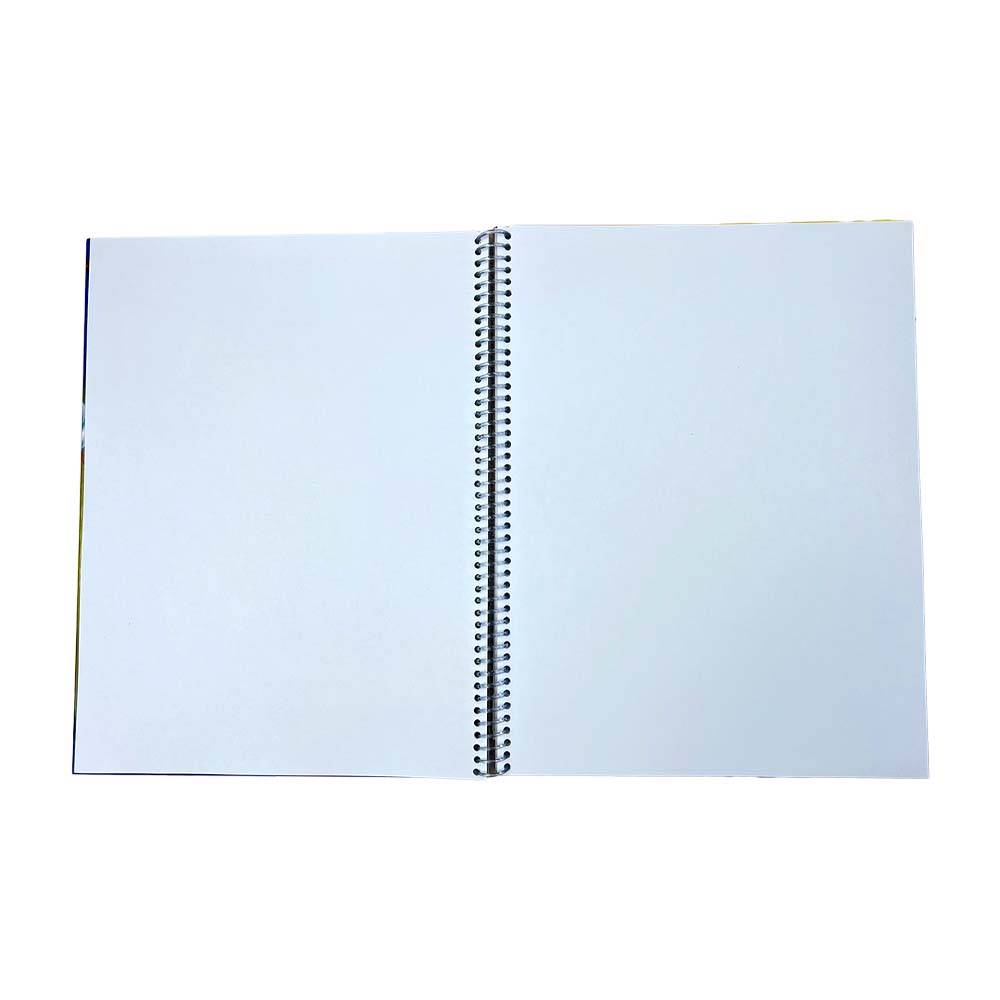 Cuaderno Espiral anillo Plástico con diseño 100 hojas blancas