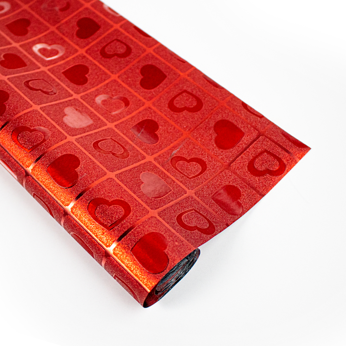 Papel de regalo 3D con diseño de mosaicos con corazones