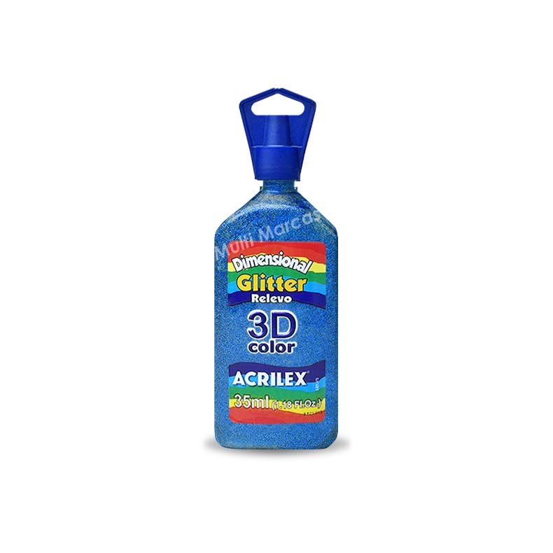 Dimensional Glitter Relieve 3D Color de 35 ml Color Cobre ACRILEX