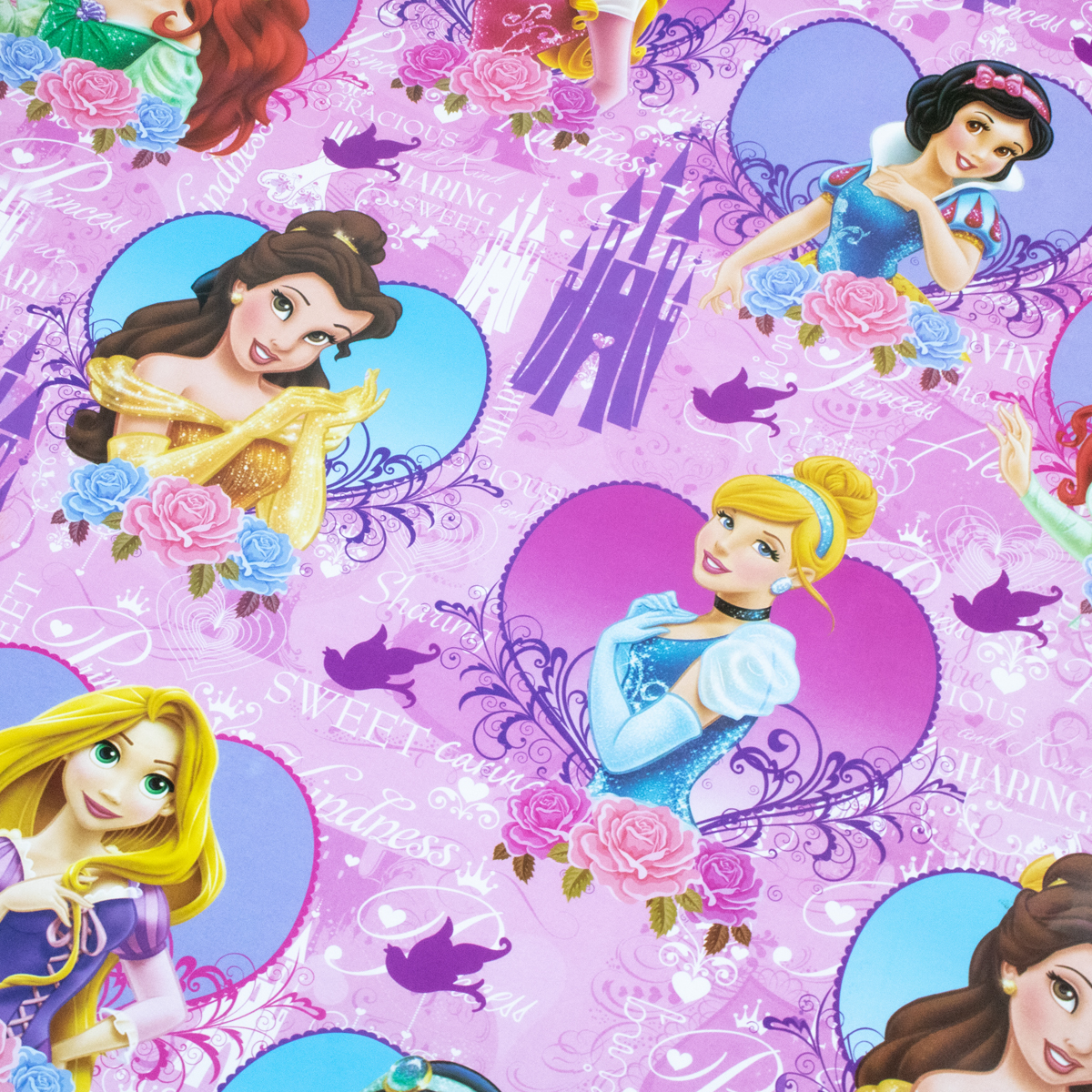 Papel de regalo con diseño princesas de Disney