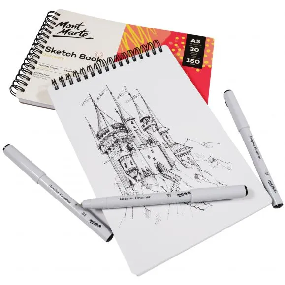 Cuaderno de bocetos (Sketchbook Discovery) Tamaño A5 (5,8 x 8,3 pulgadas) 30 hojas 150 g/m² MSB0120
