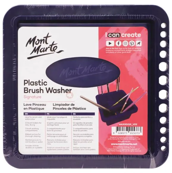 Limpiador Plástico de Pinceles Mont Marte MAXX0019