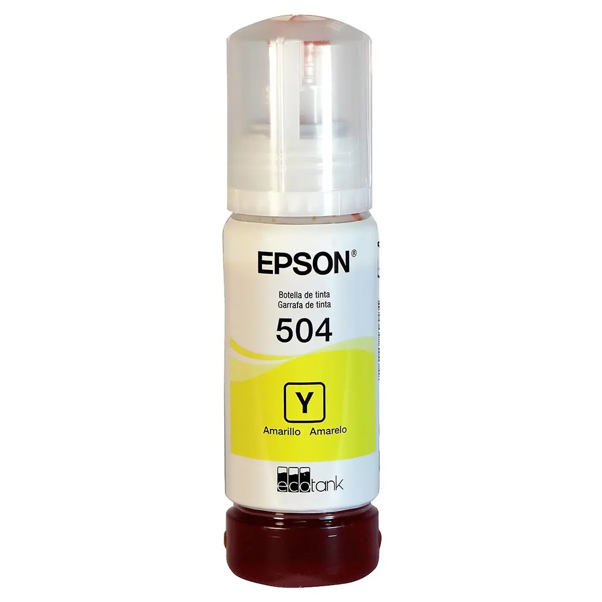 Tinta Original T504 para Impresora EPSON Color Amarillo/Yellow 70 ml.