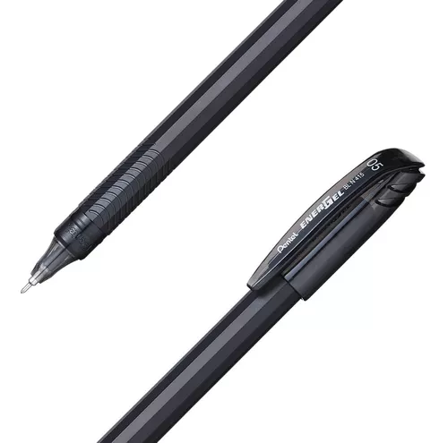 Micropunta Gel Pentel EnerGel 0.5 mm. Color Negro BLN415