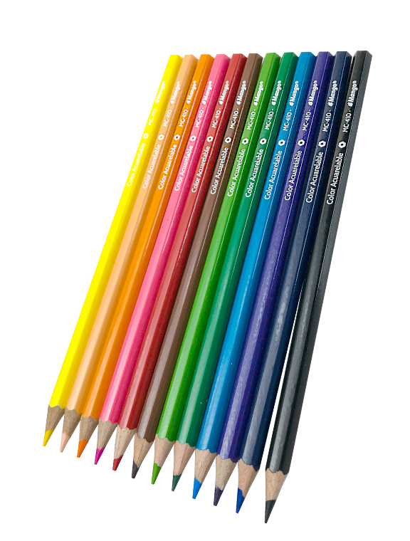 Lápices de Colores Acuarelables 12unid. + Pincel De Regalo - MC410 - Mango