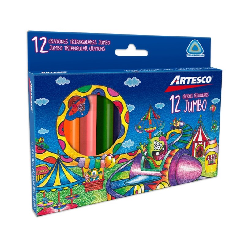 Set de 12 Crayones Jumbo Infantil - Mont Marte MMKC0217