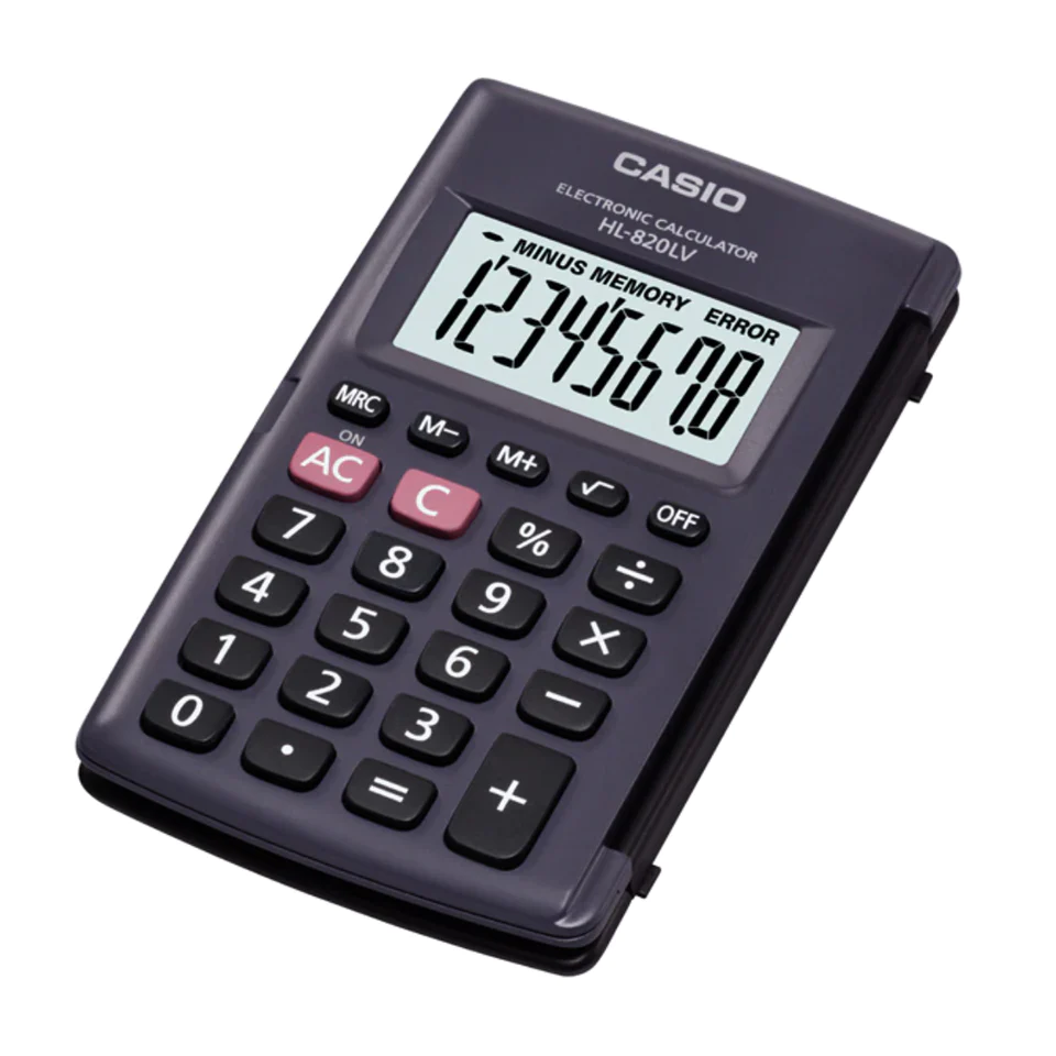 Calculadora CASIO HL-820LV Negro y Plomo