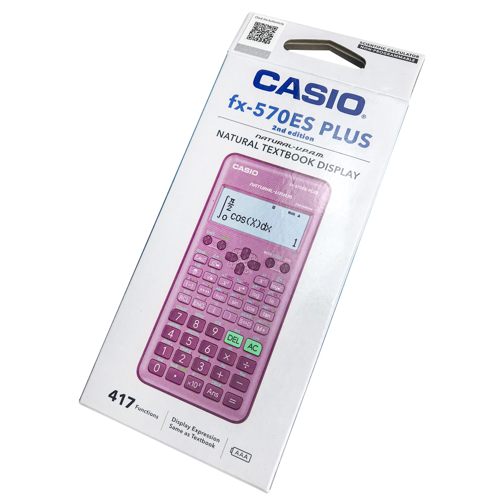 Calculadora Científica fx-570ES PLUS - Segunda Edición Color Rosado CASIO