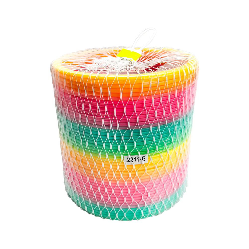 Slinky/Resorte Plástico Arco Iris Mediano RAM2