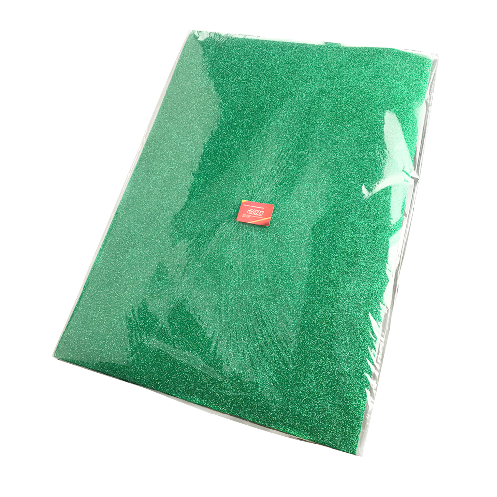 Paquete de Goma Eva Con Brillo/Glitter x10 Pliegos 50x70 cm.