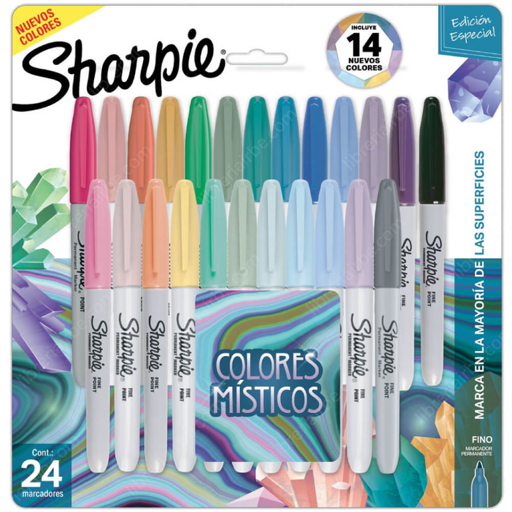 Juego de rotuladores lavables para colorear, 24 colores surtidos, kit de  bolígrafo de dibujo de color de agua, punta fina media, marcadores de arte  de