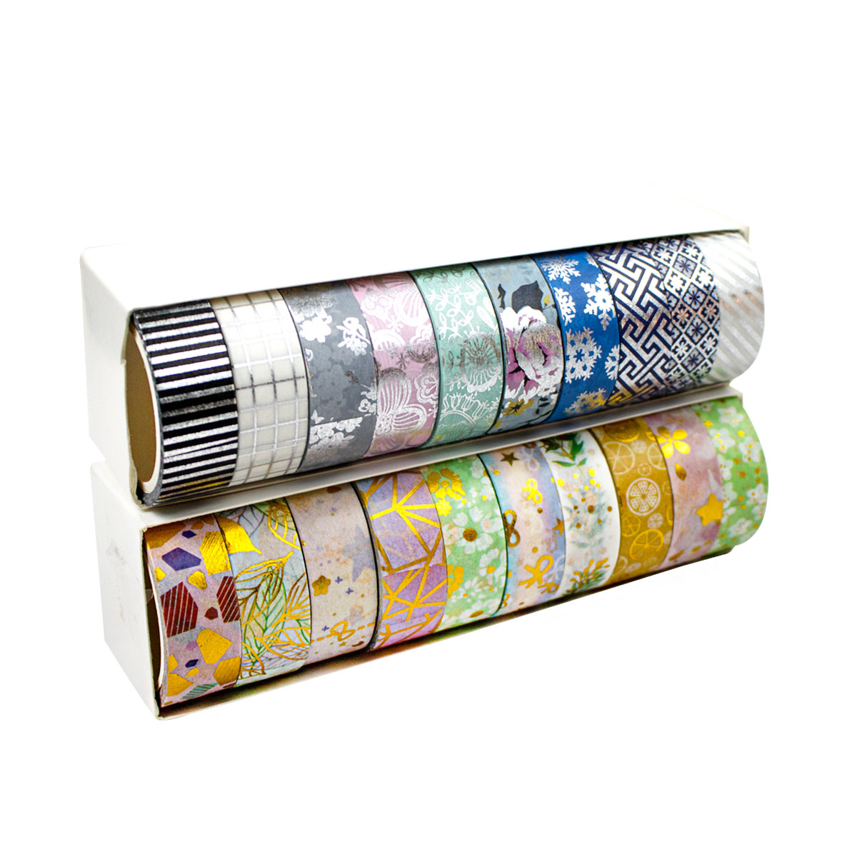 Washi Tape (Cinta Adhesiva con diseño) paquete con 10 unidades