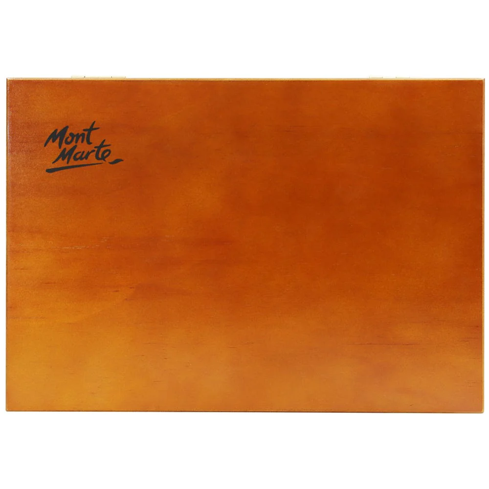 Set Para Bocetos en Caja de Madera Signature 21 piezas - Mont Marte - MMGS0024