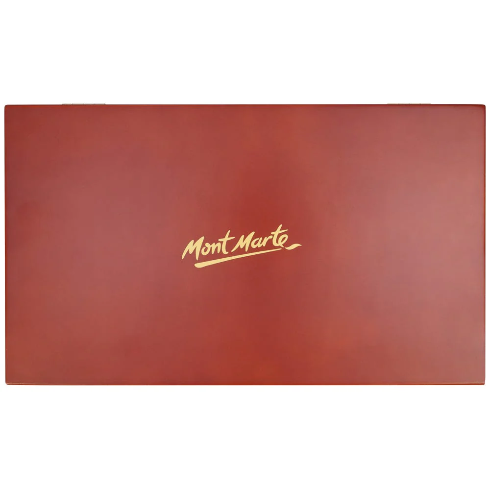 Estuche de Madera con 72 Lápices de Colores Acuarelables para Artistas Premium - Mont Marte - MPN0120