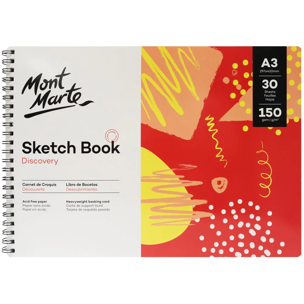 Cuaderno de Bocetos (Sketchbook Discovery) Tamaño A3 30 hojas 150 g/m²
