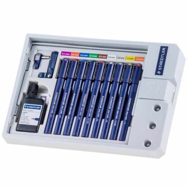 Set Estilógrafos Técnicos Recargables STAEDTLER Mars® matic 700 S9