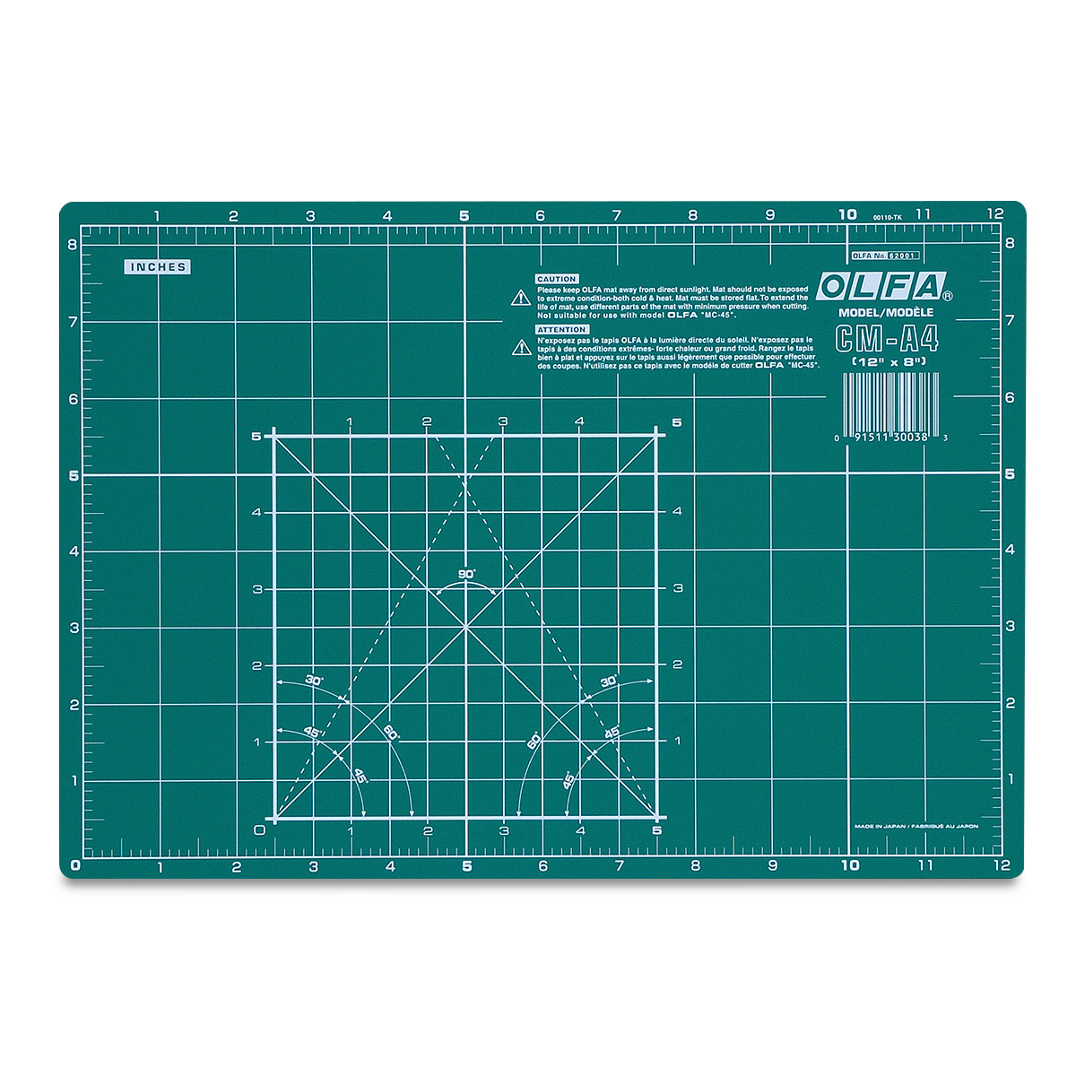 Base / Plancha de Corte Autorreparable Doble Cara Tamaño A4 (21 x 30 cm) - CM-A4 - OLFA