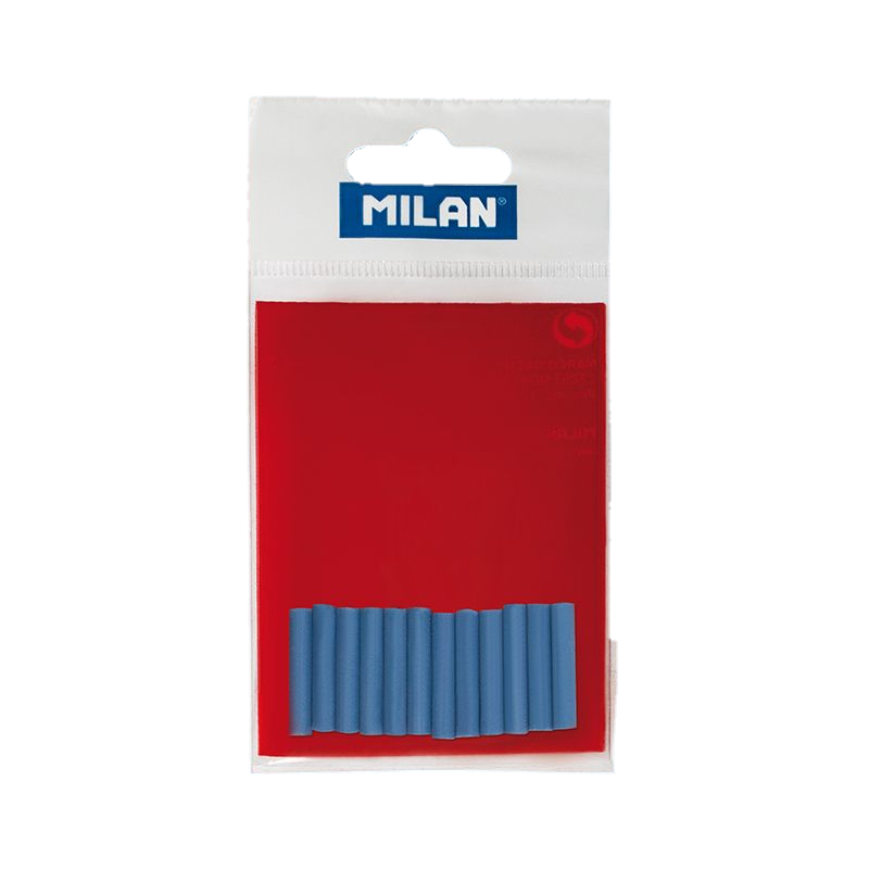 Set 12 Gomas de Repuesto Azules de Tinta  para Borrador Eléctrico - LPM10060 - MILAN