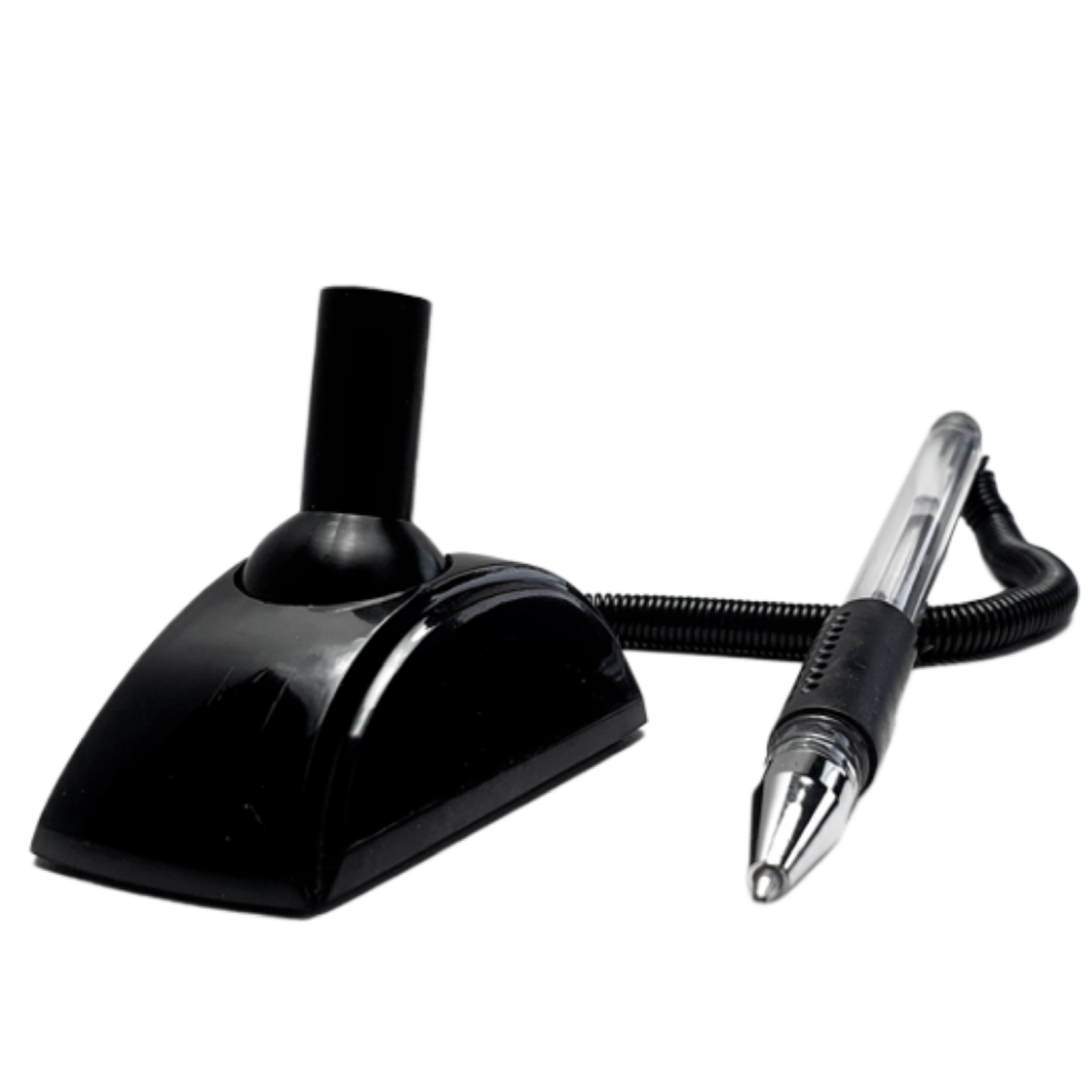 Bolígrafo con Cadena Plástica y Base Adhesiva Sin Blister, 1 mm, Tinta Negra - SF-8946 - maxOffice
