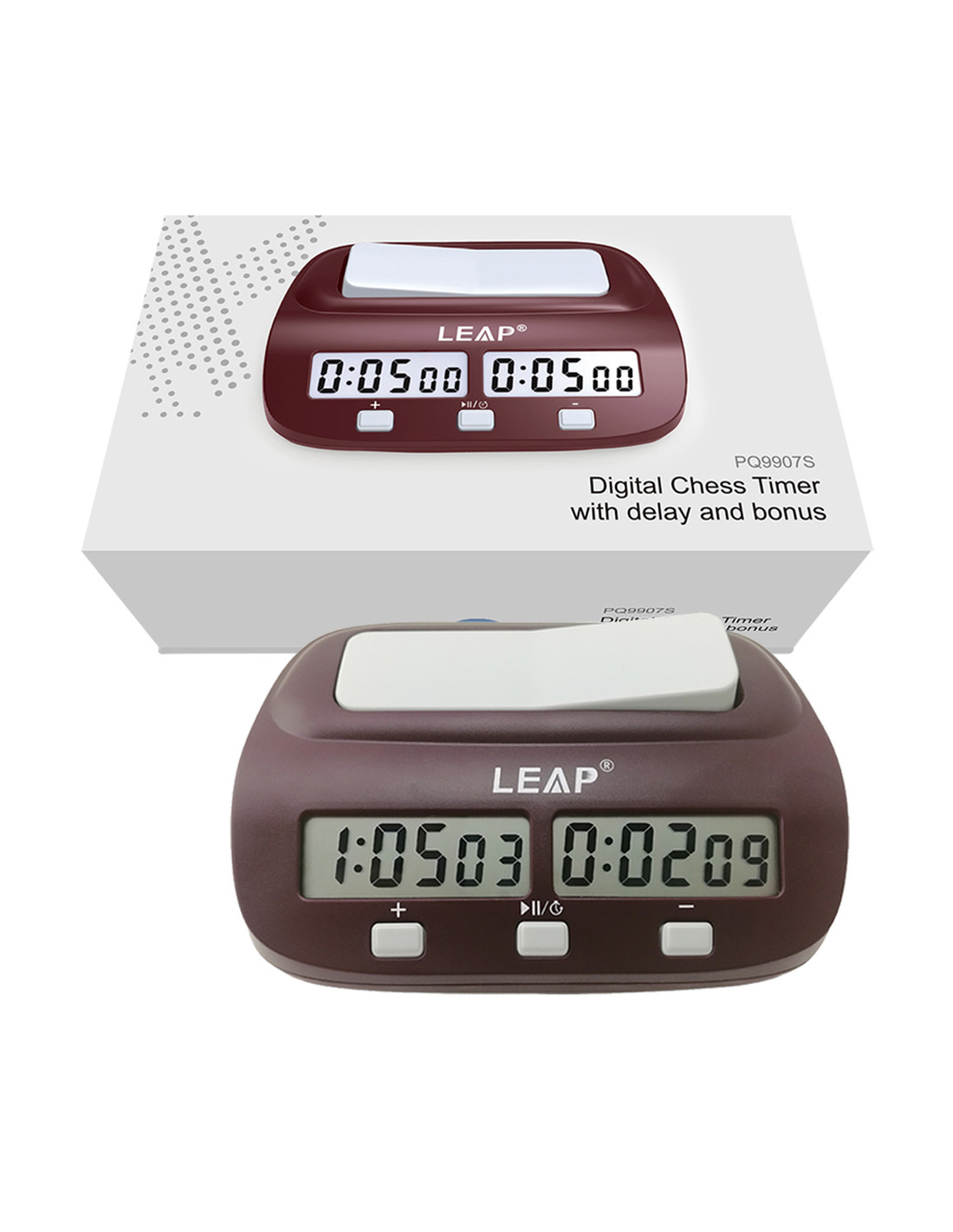 Reloj / Temporizador Digital de Ajedrez - PQ9907S - LEAP