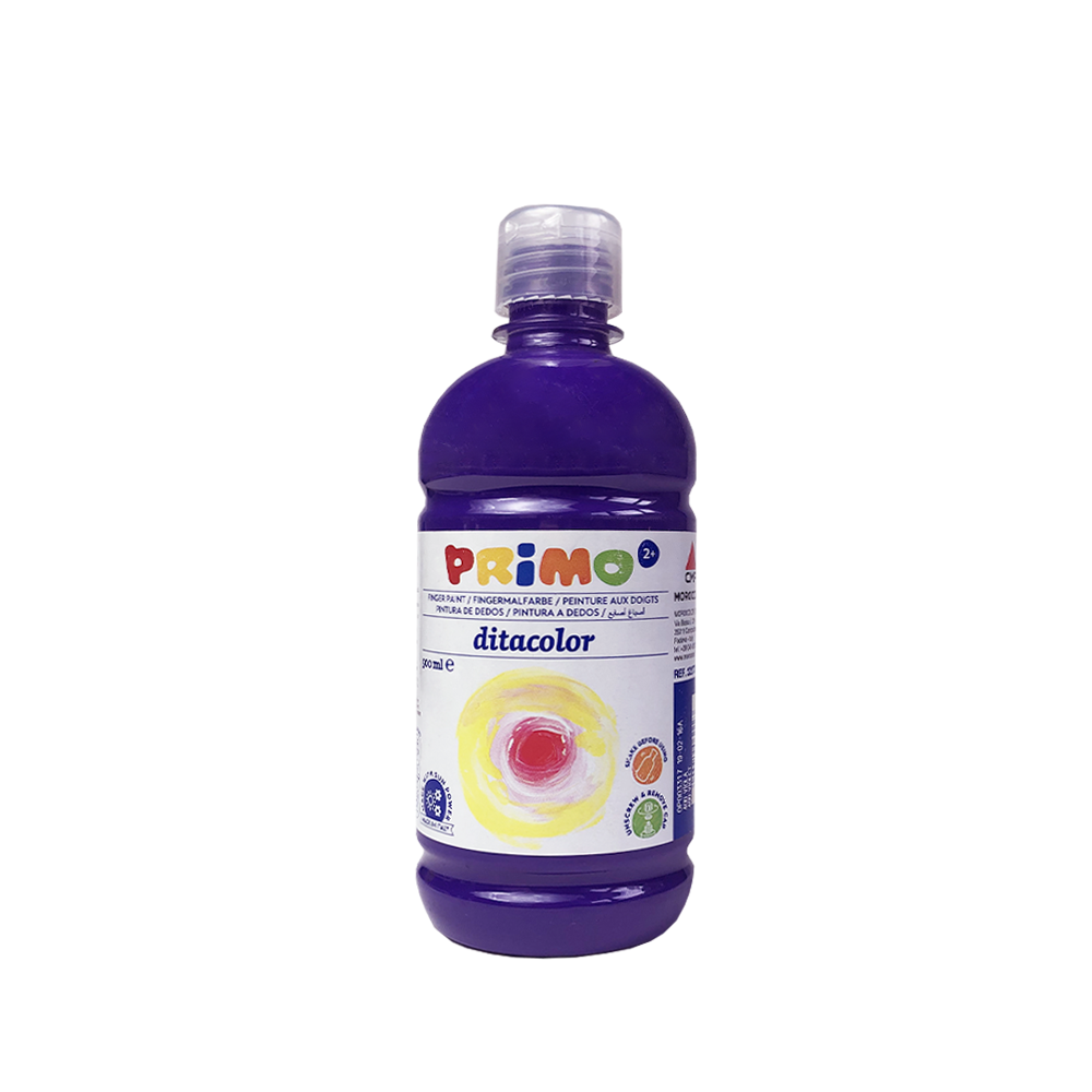 Pintura al Dedo PRIMO - Color Morado - Botella 500 ml