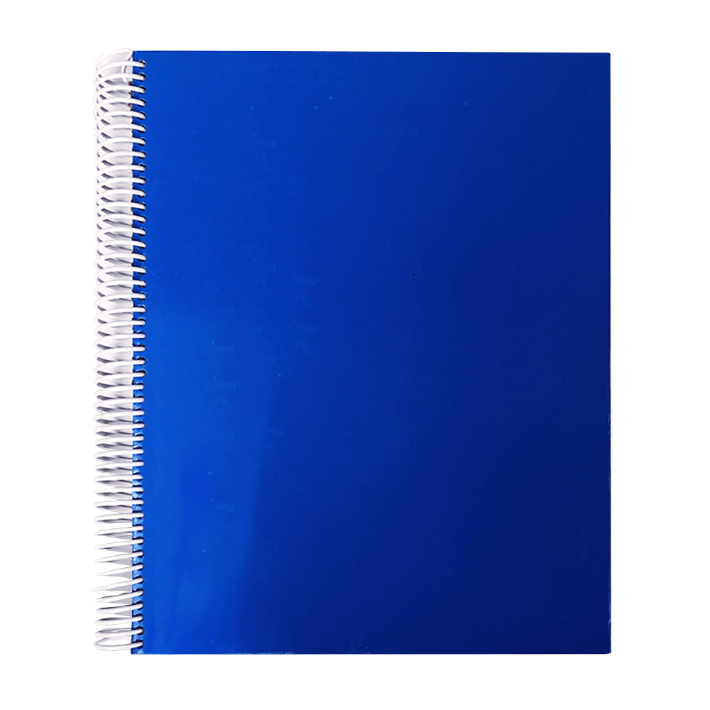 Cuaderno Anillado Metálico Carta LIDER Color Pleno 100 Hojas Blancas