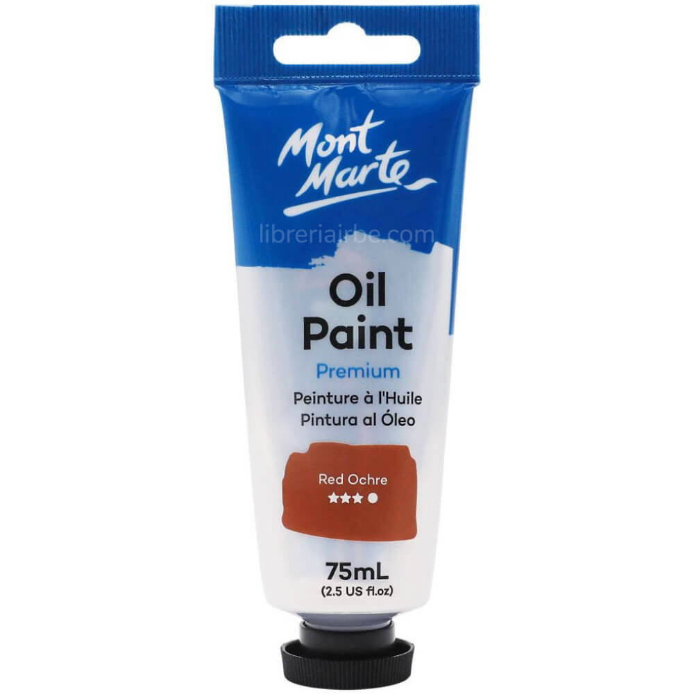 Pintura al Oleo 100 ml Profesional Series Rojo Ocre MONT MARTE MPO0045