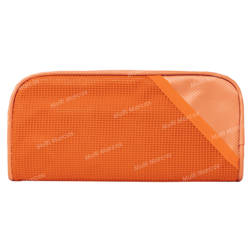 Estuchera Portalápices de 1 Cierre, con 3 Compartimientos, Color Naranja Pastel - UPB-9 - SABONIS