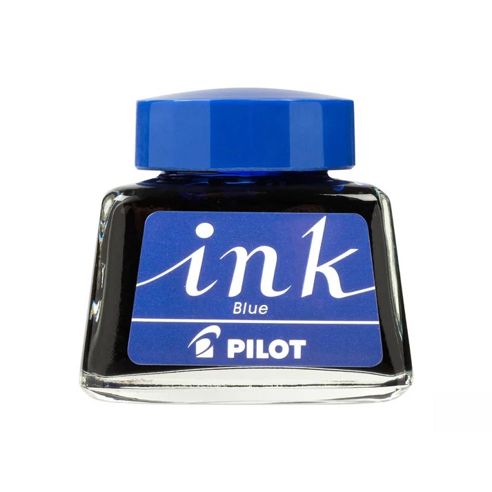 Tinta en Frasco de Vidrio Para Plumas Fuentes de Inmersión, 30 ml. Color Azul - INK-30-L - PILOT