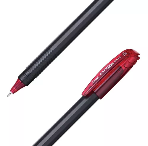 Micropunta Gel Pentel EnerGel 0.5 mm. Color Rojo BLN415