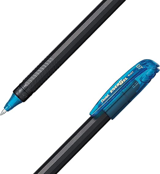 Micropunta Gel Pentel EnerGel 0.7 mm. Color Celeste  BL417