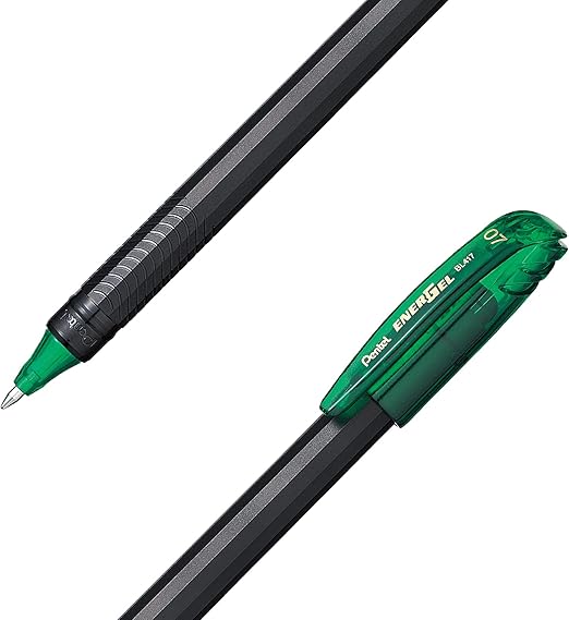 Micropunta Gel Pentel EnerGel 0.7 mm. Color Verde BL417