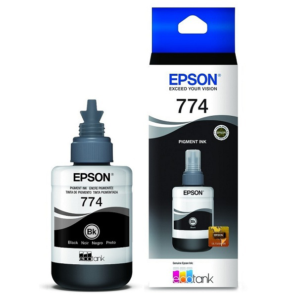 Tinta Original 774 para Impresora EPSON Color Negro / Black 135 ml.