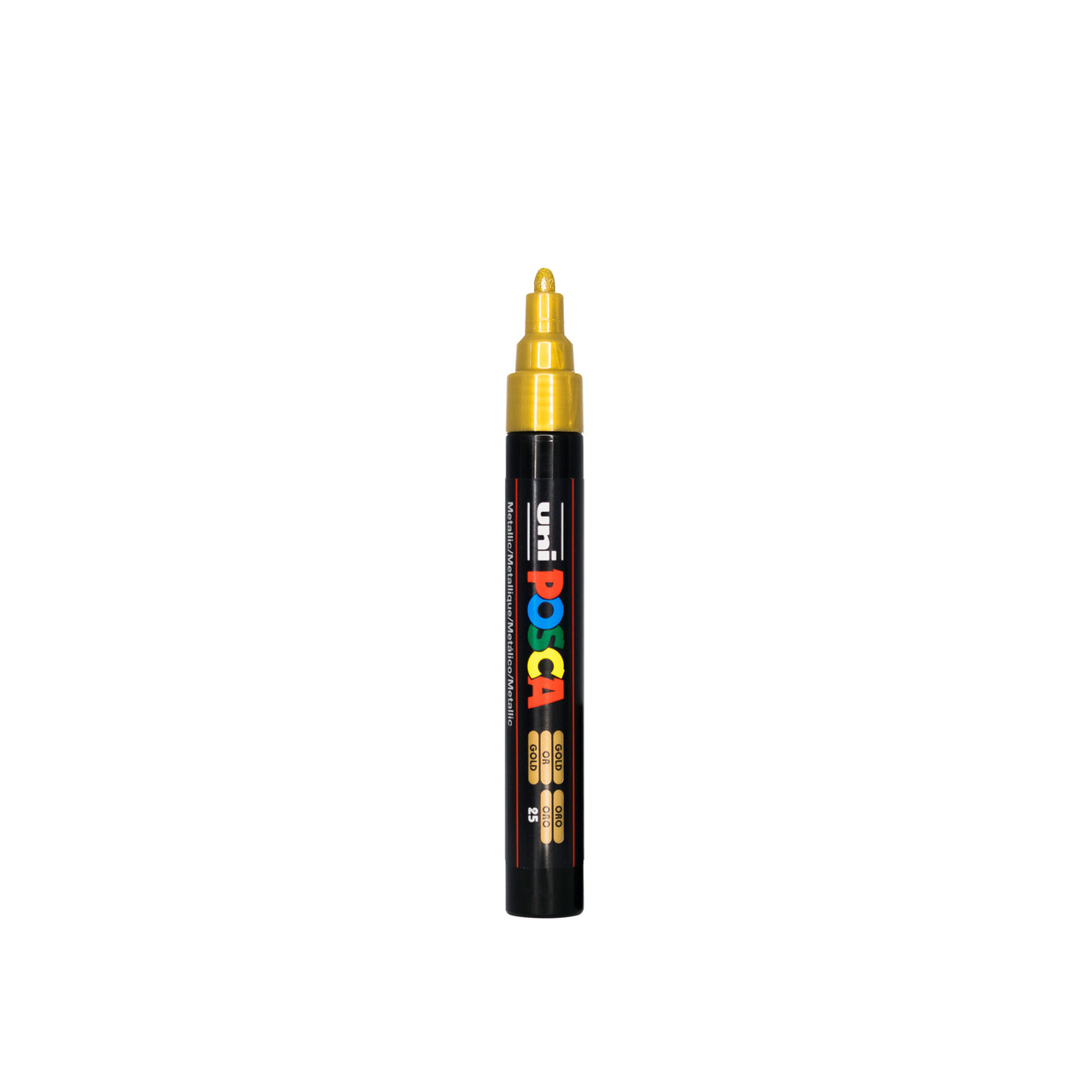 Marcador Uni-POSCA PC-5M Punta Media de 1.8 a 2.5 mm. Color Oro / Gold- POSCA