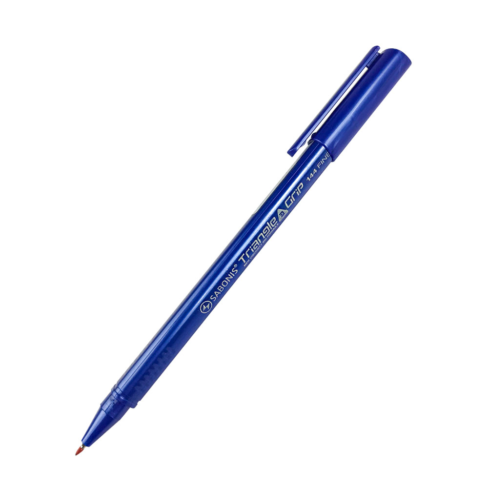 Bolígrafo Triangular con tinta Óleo Gel FB144 Azul SABONiS