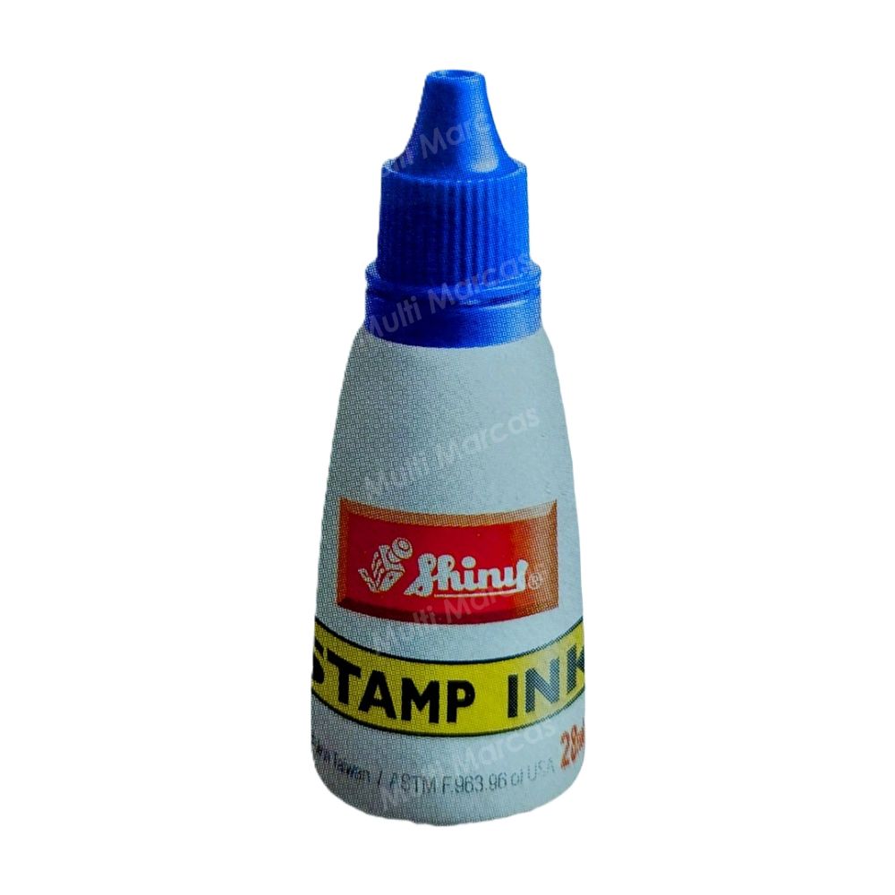 Tinta para Tampo y Para Sellos Automáticos de 28 ml. S-63 Color Azul - Shiny