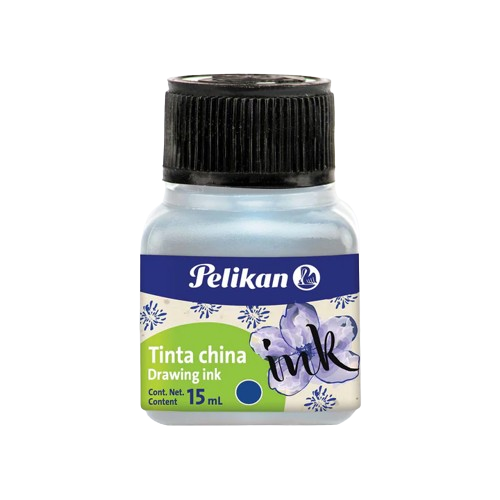 Tinta China Pelikan 15ml. Color AZUL