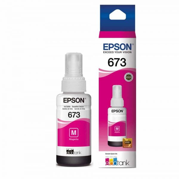 Tinta Original 673 para Impresora EPSON Color Magenta 70 ml.