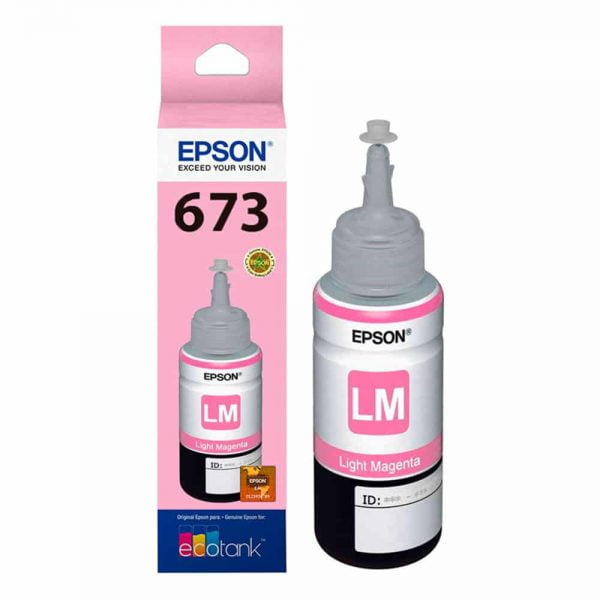 Tinta Original 673 para Impresora EPSON Color Magenta Claro 70 ml.