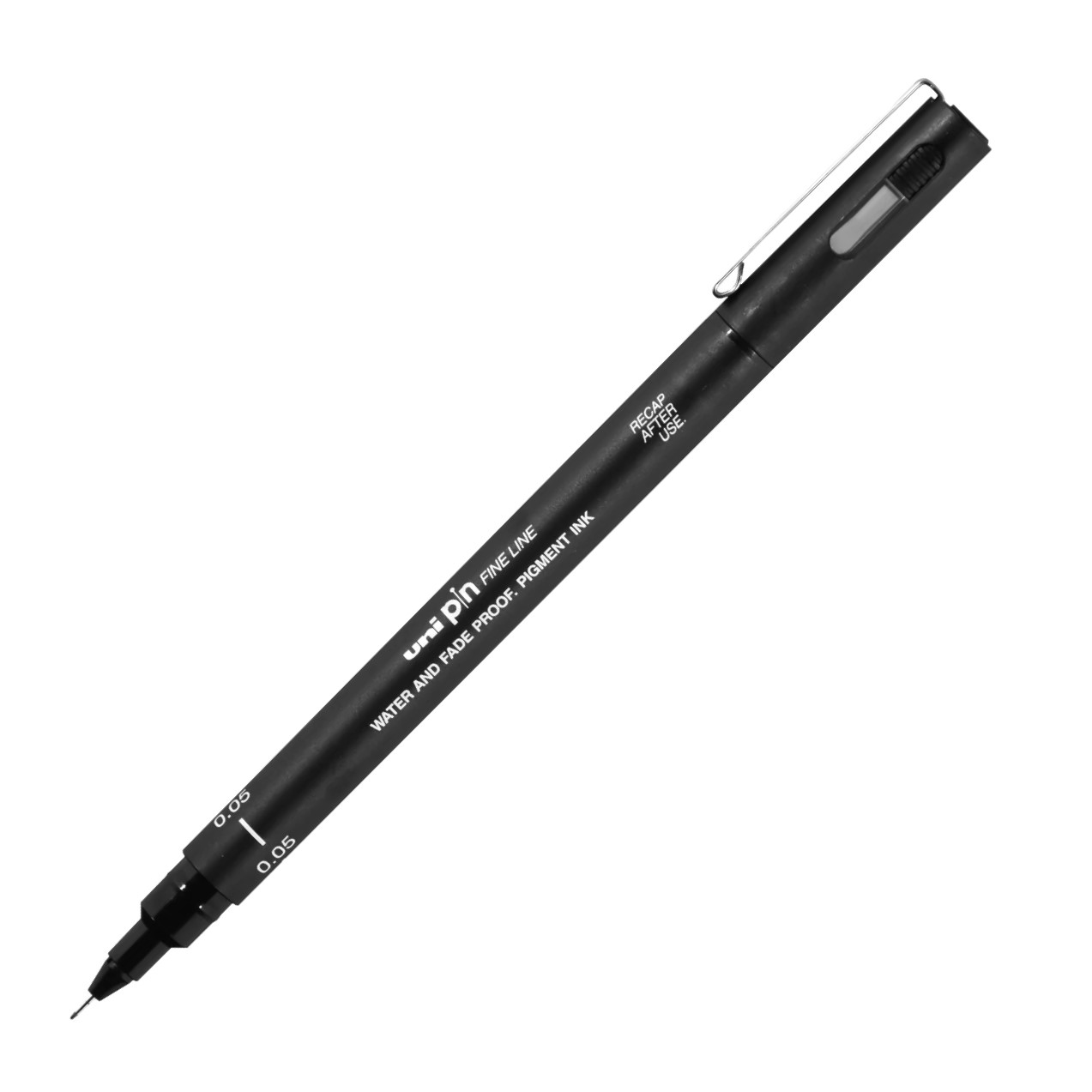 Tiralíneas o Estilógrafo de Dibujo Punta Pìncel / Brush, Color Negro / Black - BR-200 - uni PIN (Mitsubishi)