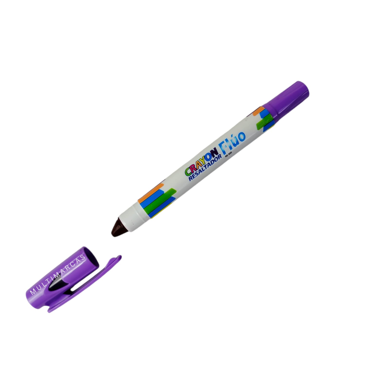 Crayon Resaltador Flúo Color Lila RE650U - SABONIS