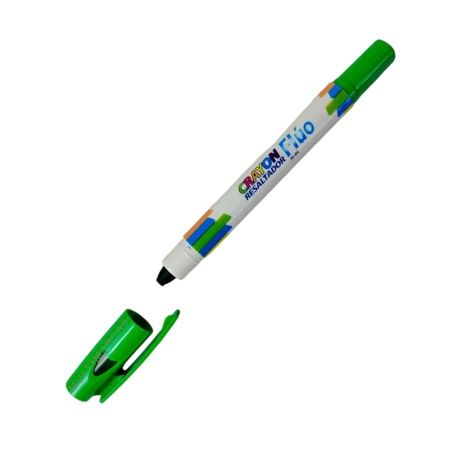 Crayon Resaltador Flúo Color Verde RE650U - SABONIS