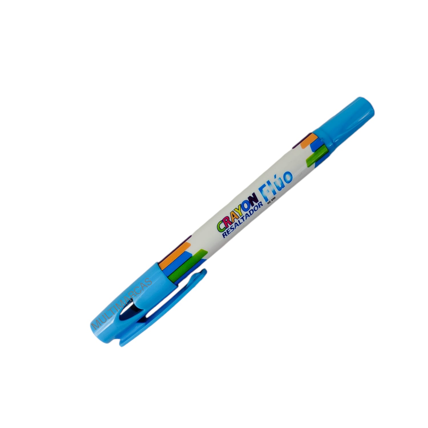 Crayon Resaltador Flúo Color Celeste RE650U - SABONIS