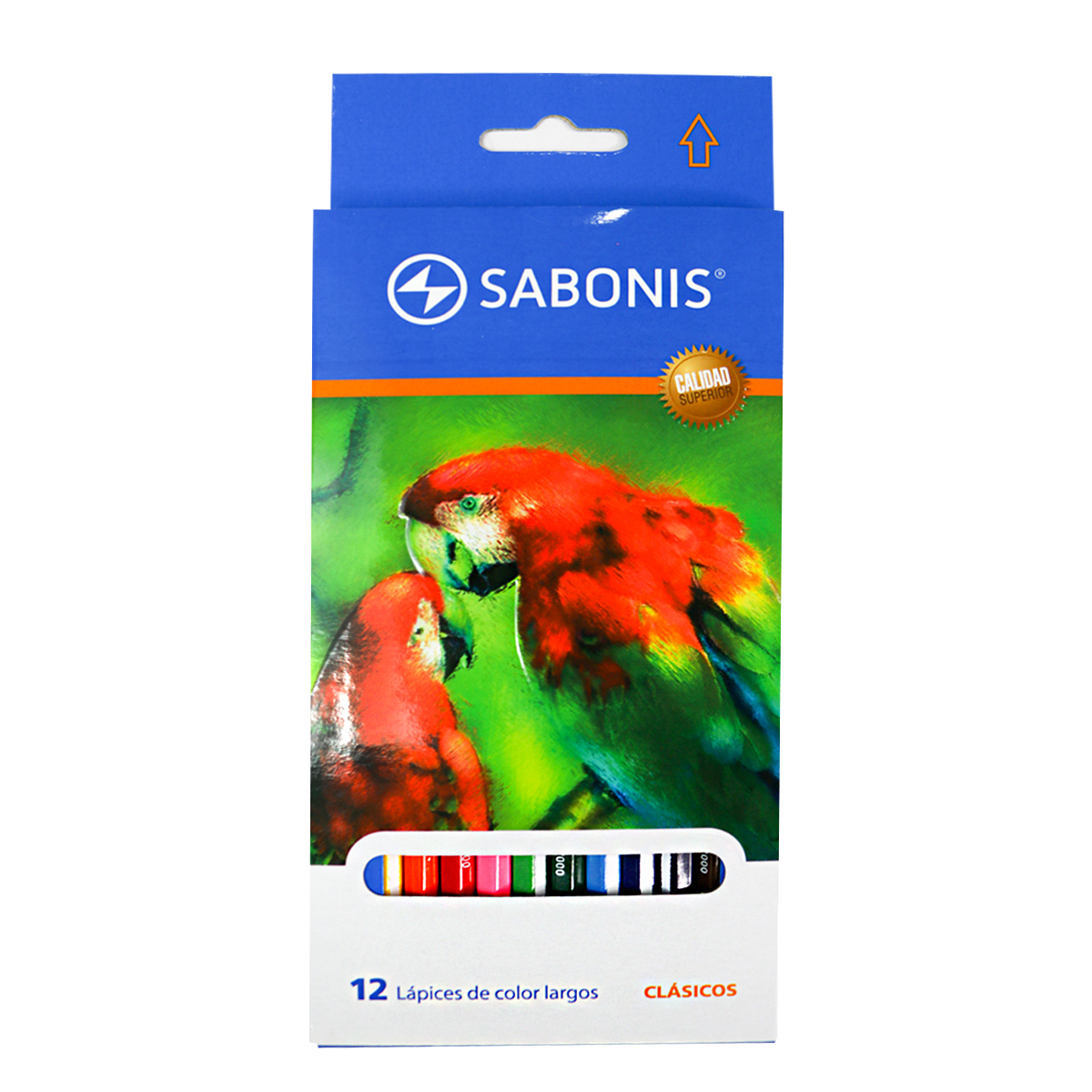 Set de 12 Lápices de Color Largos Clásicos P7000 SABONIS