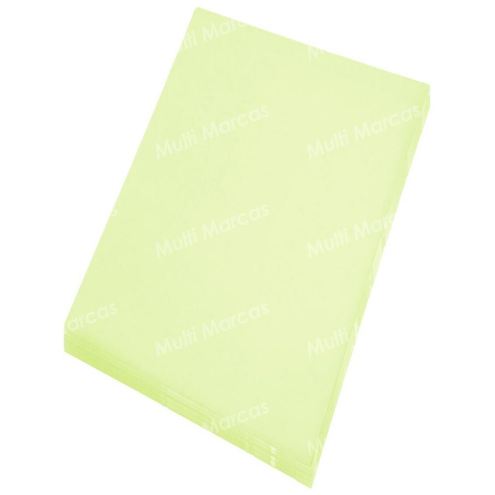 Paquete de Papel Bond de 500 Hojas Opticolor, 75 Gramos, Tamaño Oficio, Color Amarillo Suave