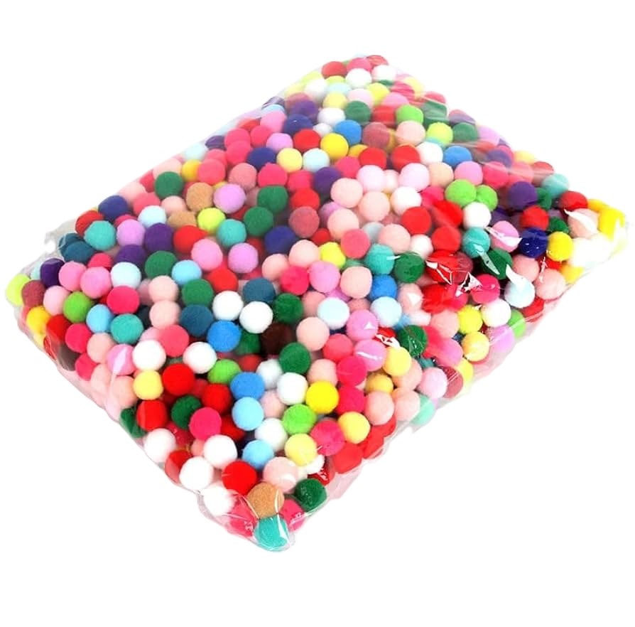 Bolsa de 500 Pompones / Bolitas de Fieltro de Colores de 2 Cm. de Diámetro #2