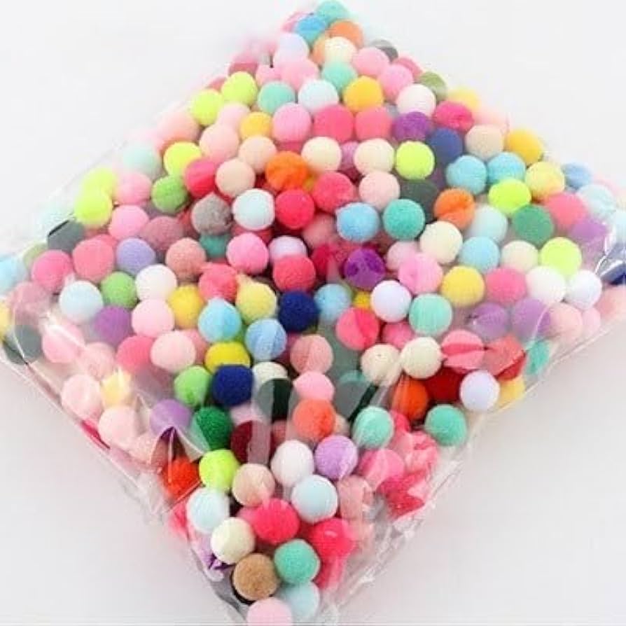 Bolsa de 500 Pompones / Bolitas de Fieltro de Colores de 3 Cm. de Diámetro #3