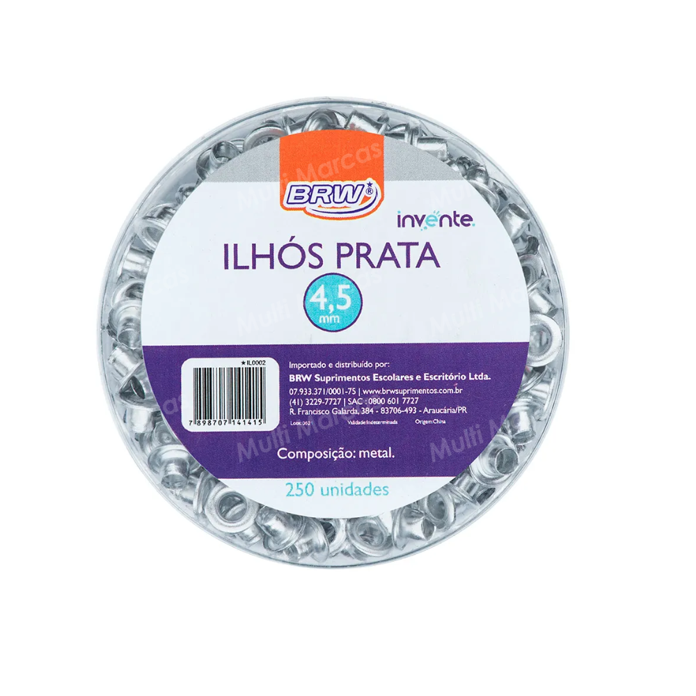 Ojaldres Metálicos Plateados BRW - IL0002