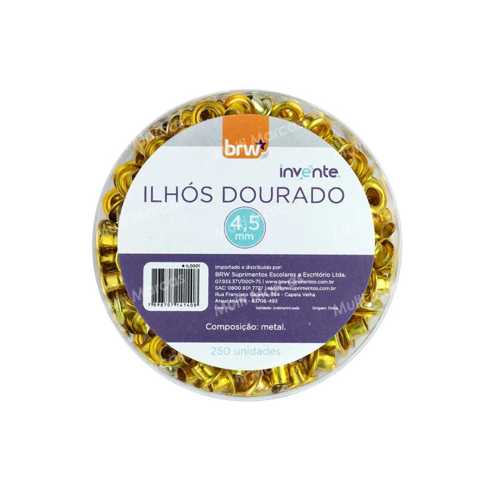 Ojaldres Metálicos Dorado BRW - IL0001